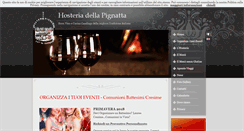Desktop Screenshot of hosteriadellapignatta.com